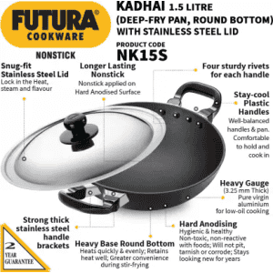 Hawkins Deep-Fry Pan | 22 cm | 1.5 L | NK15S