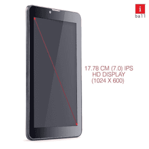 Iball Cleo S9 Tablet | 7 Inches | 4G | 2 GB | 16 GB | Bluetooth | Wi Fi | Cortex A53 1.4 Ghz Arm Quad | Graphite Black