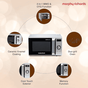 MORPHY RICHARDS | 28DCOX DUO | CHEF MICROWAVE OVEN | SILVER