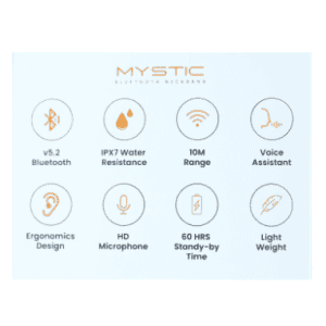 HapiPola Mystic Bluetooth Headset | Black