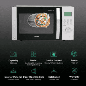 HAIER Convection Microwave Oven | 28L | Black | HIL2801RBSJ
