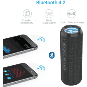 PORTRONICS BREEZE II | PORTABLE BLUETOOTH SPEAKER | BLACK