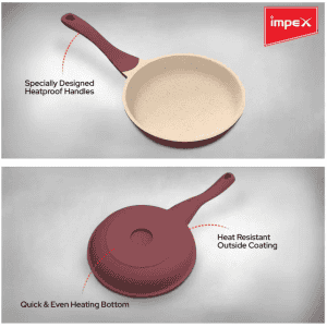 IMPEX | RUBY 2 PCS DIECAST NONSTICK COOKWARE SET