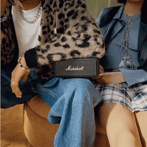 Marshall Emberton II Bluetooth Speaker |  30+ Hours of Playtime | Black & Brass.