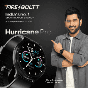 Fireboltt Hurricane Pro | BSW101 | Smart Watch Black