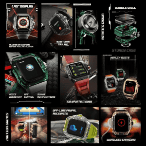 Fireboltt | BSW201| Case X Series Smartwatch Diablo