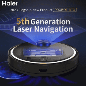 Haier PROBOT DTX Robotic Vacuum Cleaner | Laser Navigation | Memory Mapping | Black
