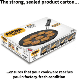 Hawkins Non Stick Flat Tawa | NFT30P | 30 cm | Plastic Handle