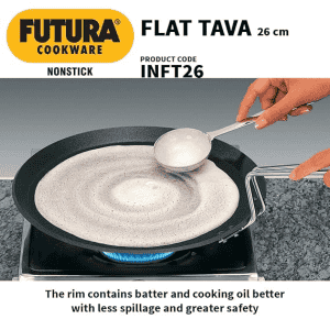 Hawkins Futura Flat Non Stick Tawa | 4.88 mm | 26 cm | INFT26