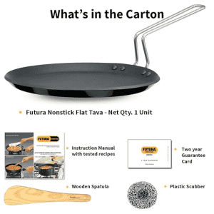 Hawkins Futura Flat Non Stick Tawa | 4.88 mm | 26 cm | INFT26