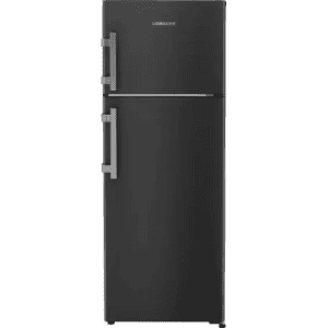 LIEBHERR Double Door Refrigerator | 269 Litres  | 2 Star | Central Power Cooling | Black Steel | TCLbsB 2711