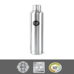 Cello Vigo Stainless Steel Flask | Double Walled | 750 ml | Silver