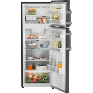 LIEBHERR Double Door Refrigerator | 269 Litres  | 2 Star | Central Power Cooling | Black Steel | TCLbsB 2711