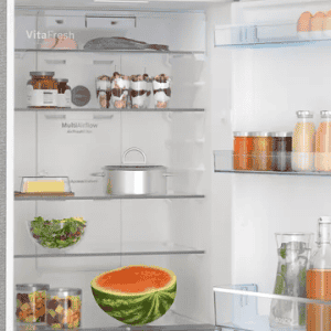Bosch Frost Free Double Door Convertible Refrigerator | 334 L | 2 Star | Silver Grey | CTC35S02NI