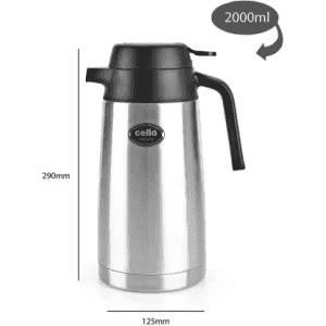 cello | Magnum |  2000 ml Flask | Black | Steel