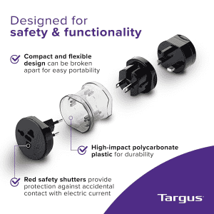 Targus World Power Travel Adapter | Black | APK01AP 52