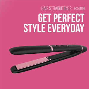 Havells HS4109 Floating Ceramic Plates Hair Straightener | Black