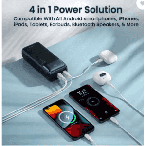 Portronics 27000 mAh Ampbox  65 W Power Bank | Black