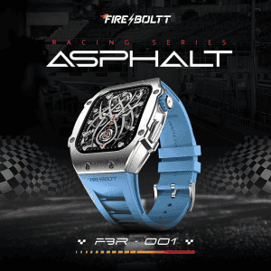 Fire-Boltt ASPHALT Bluetooth Calling Smart Watch | Silver Blue | BSW176