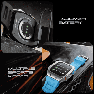 Fire-Boltt ASPHALT Bluetooth Calling Smart Watch | Silver Blue | BSW176