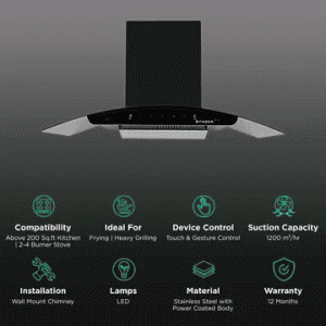 FABER | FL SC AC BK 60 | HOOD FLORENCE CHIMNEY | BLACK