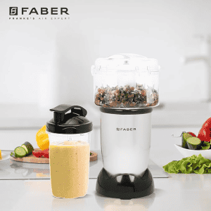 Faber 3-In-1 Sportz Blender | Chopping Jar, Smoothie & Grinding Jar