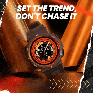 AMAZFIT ACTIVE EDGE LAVA SMART WATCH | BLACK