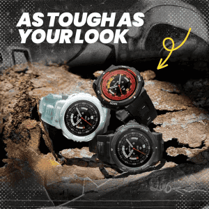AMAZFIT ACTIVE EDGE LAVA SMART WATCH | BLACK