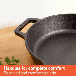 MEYER | 48095-C | 24CM | CAST IRON SKILLET 2 SIDE HANDLE  FRYPAN