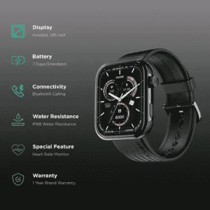 Noise Pro 5 Smart Watch | Midnight Black