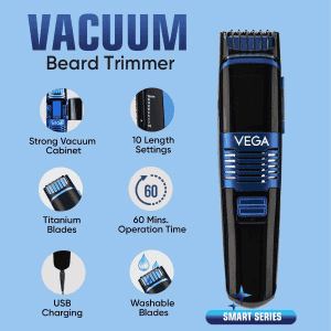 VEGA Smart Series Vacuum Beard Trimmer-VHTH-28