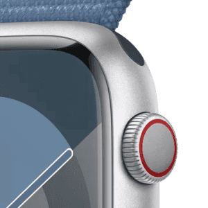 APPLE WATCH SERIES 9 | MRMJ3HN/A | 45MM | CEL SILVER ALUMINIUM WINTER BLUE SPORT LOOP