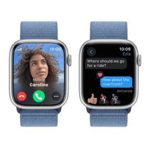 APPLE WATCH SERIES 9 | MRMJ3HN/A | 45MM | CEL SILVER ALUMINIUM WINTER BLUE SPORT LOOP