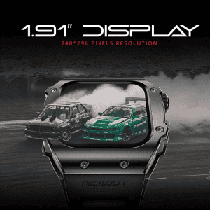 Fire Boltt Asphalt Gun Metal Smart Watch | Black | BSW176