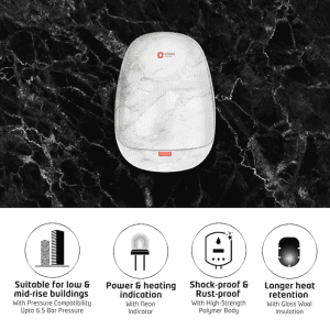 Orient Aura Neo Art Instant Water Heater | 3 L | Marble White | IWAN03WSM3 WH