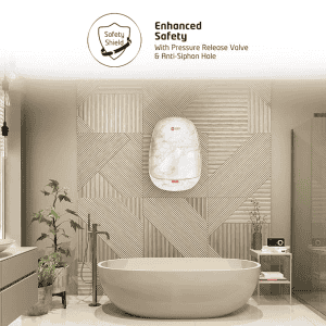 Orient Aura Neo Art Instant Water Heater | 3 L | Marble White | IWAN03WSM3 WH