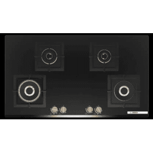 BOSCH  |  PNF9B6G20I | 4 Burners | Series 4 | | 90 cm | Tempered glass Brass Burner  Glass Automatic Hob
