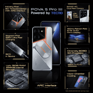 Tecno | Pova 5  Pro 5G  |  v256 GB  | 8 GB RAM | Fantasy Silver