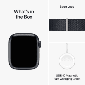Apple Watch Series 9 | 41 mm | GPS Cellular | Midnight Sport Loop | MRHU3HN/A