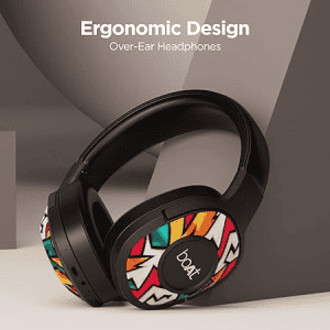 boAt Rockerz 550 Bluetooth Wireless Over Ear Headphones | Black Symphony