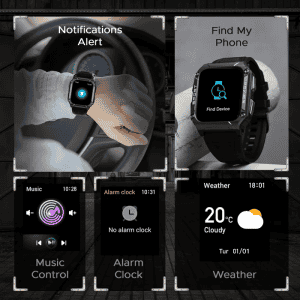 boAt Wave Force 2 Bluetooth Calling Smartwatch | 1.96 Inch | HD Display Smartwatch | Active Black