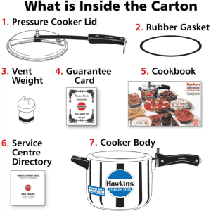 Hawkins Inner Lid Induction Bottom Pressure Cooker | Stainless Steel | 5 L | HSS50