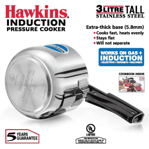 Hawkins Tall Pressure Cooker | Stainless Steel | 3L | HSS3T