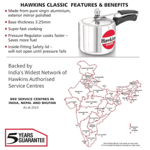 Hawkins Pressure Cooker | Classic 3L  | CL3T