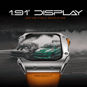 Fire-Boltt ASPHALT Newly Launched Racing Edition Smart Watch | Bluetooth Calling | Silver Orange | BSW176