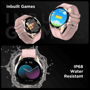 FIRE BOLTT  TALK PRO | BSW038 | SMART WATCH | GOLD | PINK