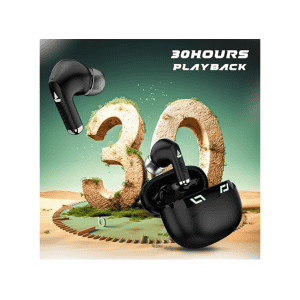 boAt Immortal 101 TWS Earbuds | 30 HRS Playtime | Blazing LEDs | Black Sabre