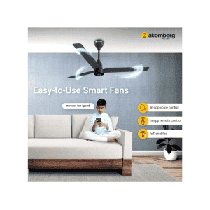 Atomberg Renesa Smart BLDC Ceiling Fan | Remote Control & LED Indicators | 1200 mm | 5 Star | Pebble Grey