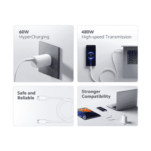 Xiaomi Hyper Charge Cable | C Type | 60W | White