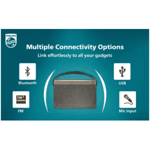 Philips Speaker | 10 W | Bluetooth | Range 10 m | Brown | TAS2218/94